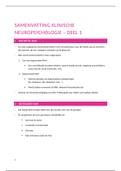 samenvatting klinische neuropsychologie 
