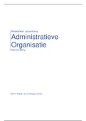 Samenvatting Administratieve organisatie