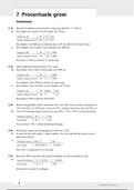 Moderne Wiskunde, 10e Editie, 2 Havo/Vwo, Hoofdstuk 7: Procentuele Groei + Hoofdstuk 8: Oppervlakte