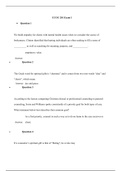 CCOU 201 Exam 1 / CCOU201 Exam 1 (3 Latest Versions) (2020) (Already graded A) 