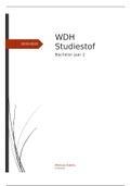 WDH Studiestof tentamen jaar 2