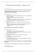 Samenvatting 'Grondtrekken van het Nederlandse Strafrecht' - leeruitkomsten HvA - Tentamencijfer: 10