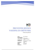Preventie binnen Voeding en Diëtetiek tentamenopdracht - NTI