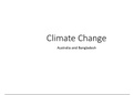 Climate Change - Australia and Bangladesh