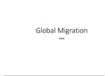 Global Migration - Case Studies