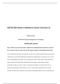 NETW 583 Week 4 Midterm​ Exam (Version 2)/Strategic Management Of Technology: Complete Answers Rated A+=
