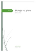 Samenvatting biologie v.h. organisme - plant