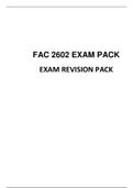 FAC2602 EXAM REVISION PACK