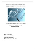 Schrijfopdracht blok 5 - genetische screening 