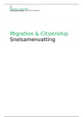 Snelsamenvatting Migration & Citizenship: alle literatuur, kort maar krachtig