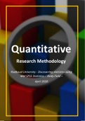 Summary - Quantitative Research Methodology - Andy Field - Discovering statistics using ibm spss statistics - Radboud university