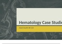 NR 324 Module 4 Hematology Case Studies Complete Exam;Chamberlain College Of Nursing