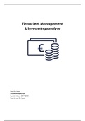 Samenvatting Financieel Management & Investeringsanalyse 