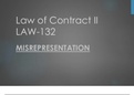 Misrepresentation-Contract Law