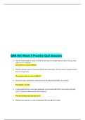 QRB 501 Week 5 Quiz; Quantitative Techniques in Financial Valuation Problem Set