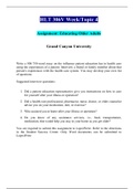 HLT 306V Topic 4 Assignment - Educating Older Adults Essay and Interview.docx