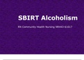NR443 Week 6 Assignment, SBIRT: Screening, Brief Intervention, and Referral to Treatment Presentation (Alcoholism);Complete solution