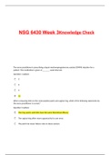NSG 6430 Week 3 Knowledge Check (2022/2023) The nurse practitioner is prescribing a depot medroxyprogesterone acetate (DMPA) injection for a patient. This medication is given at _______ week intervals. When comparing COCs to the contraceptive patch and va