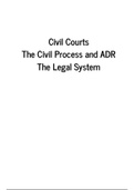 The Civil Process and Alternative Dispute Resolution 