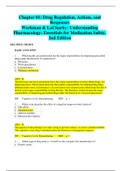 Chapter 01: Drug Regulation, Actions, and Responses Workman & LaCharity: Understanding Pharmacology: Essentials for Medication Safety, 2nd Edition (QUESTIONS, 100% CORRECT ANSWERS AND RATIONALE) RATIONALE INCLUDES REFERENCES