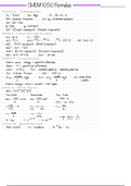 General Chemistry II (CHEM 1050) - Formulas 