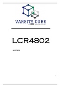 LCR4802 SUMMARISED NOTES