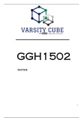 GGH1502 SUMMARISED NOTES