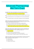 nursing 508 Advanced Pharmacology  Mid-Term Exam (ALREADY GRADED A)