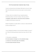  NR 325 Exam Question Bank (Practice questions) (Latest 2020): Chamberlain College of Nursing
