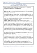 NR439 RN Evidence-Based Practice  Week 6 Assignment    Reading Research Literature (RRL) Worksheet.