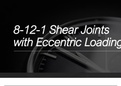8-12-1 Shear Joints with Eccentric Loading