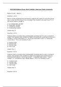 PSYC300 Midterm Exam (Part-2)(MCQ): American Public University(Verified answers, Already Graded A)