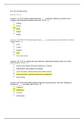 PSYC 305 Final Exam (Latest)MCQ: DeVry University, Chicago(Verified answers, Already Graded A)