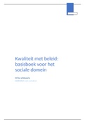 Verhagen - Kwaliteit met beleid: basisboek voor het sociale domein
