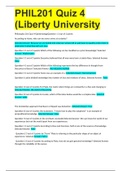 PHIL201 Quiz 4 |Liberty University| QUESTIONS WITH LATEST ANSWERS GRADED A