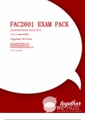 FAC 2601 EXAM PACK