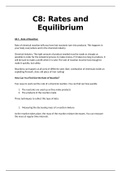 GCSE AQA 9-1 - Chemistry - Rates and Equilibrium