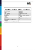 Portfolio 1.1 Advies over stress Beoordeeld met een 8,0