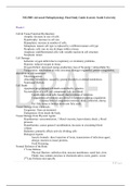 NSG5003 Advanced Pathophysiology Final Study Guide (Latest): South University