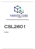 CSL2601 SUMMARISED NOTES