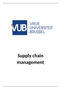 Samenvatting Supply Chain Management 2019-2020