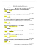 CSIS 330 Quiz 4 with Answers{ALREADY GRADED A}