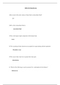 Chamberlain College of Nursing: BIOS 252 A& P II Final Exam  (Essay and Review Question Answer) (Latest 2020): 