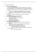 Business Management HL Operations Management Notes