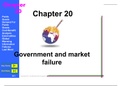 EKN120: Chapter 20 Summary- Government and Market Failure 
