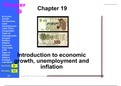EKN120 : Chapter 19 Summary - introduction to economic growth, unemployment and Inflation 