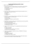 NURSING326 Psychiatric Mental Health Nursing Test Bank Part 1 (Set-3): MCQ (Answers Explained & Rationale) (Latest): Chamberlain College Of Nursing(Verified answers, download to score A)
