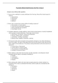 NURSING326 Psychiatric Mental Health Nursing Test Bank Part 3 (Set-2): MCQ (Answers Explained & Rationale) (Latest): Chamberlain College Of Nursing(Verified answers, download to score A)
