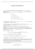 Linear algebra-Exercises and solutions 1