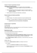 Creation & Transfer of Legal Estates and Interests PQ Notes (First Class) 